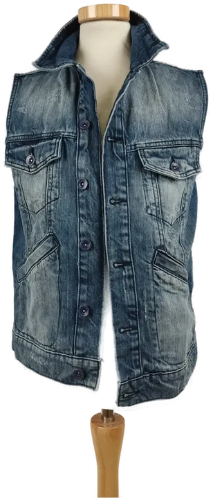 Mango stonewashed Jeans-Gilet - Bild 1