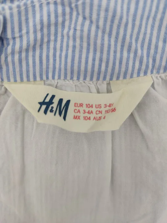 H&M Kinder Kleid blau Gr.104 - Bild 5