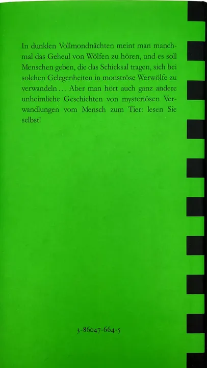 Von Werwölfen und anderen Tiermenschen. Dichtungen und Dokumente. Hrsg. von Klaus Völker - Bild 2