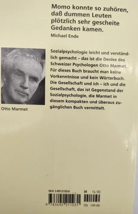 Ich und du und so weiter. Kleine Einführung in die Sozialpsychologie - Otto Marmet - Bild 2