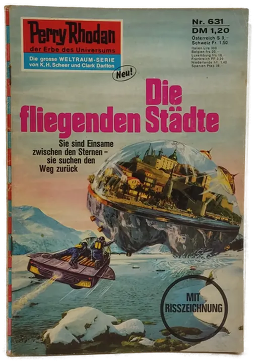  Romanheft Perry Rhodan Die fliegenden Städte Erstauflage Nr.631 - Bild 1