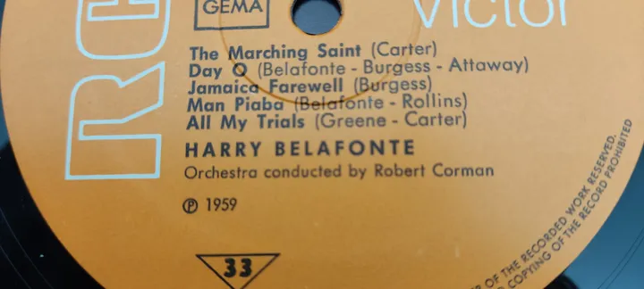 Harry Belafonte Portrait in Gold  (2 LP) 1959 - Bild 3