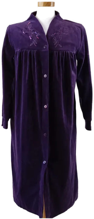 Damennickki Morgenmantel violett - 44 - Bild 4
