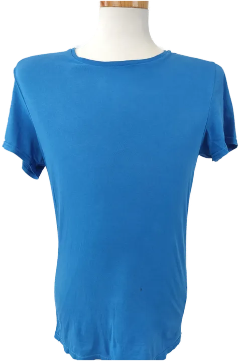 H&M Herren Basic T-shirt blau -  M - Bild 4