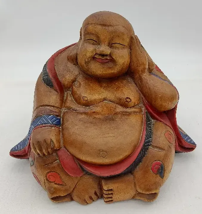 Buddah Figur aus Holz - Bild 1
