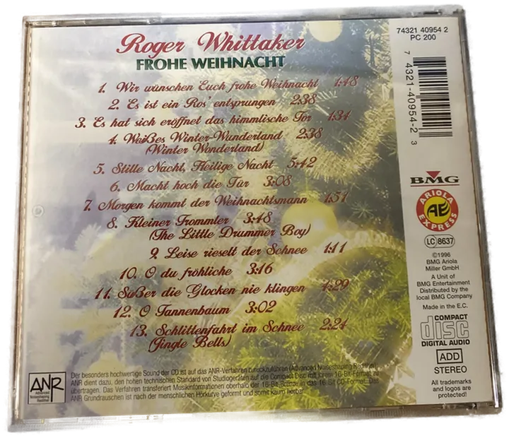 Roger Whittaker - Frohe Weihnachten - CD - Bild 2