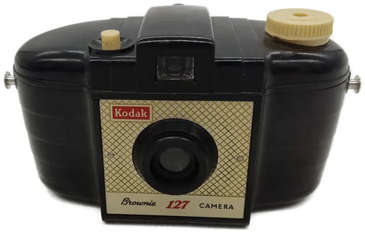 Kodak Camera/Kamera Brownie 127 in Ledertasche - Bild 5