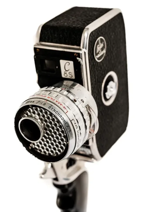 Paillard Bolex C8S 8mm Filmkamera mit Elgeet Synchronex 8 Objektiv - Bild 3