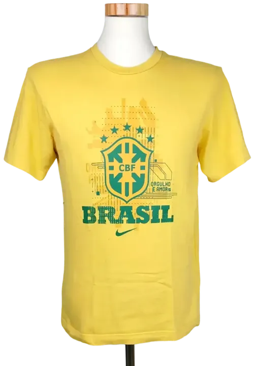 Nike Herren Brasil T-Shirt, gelb - Gr. M - Bild 1