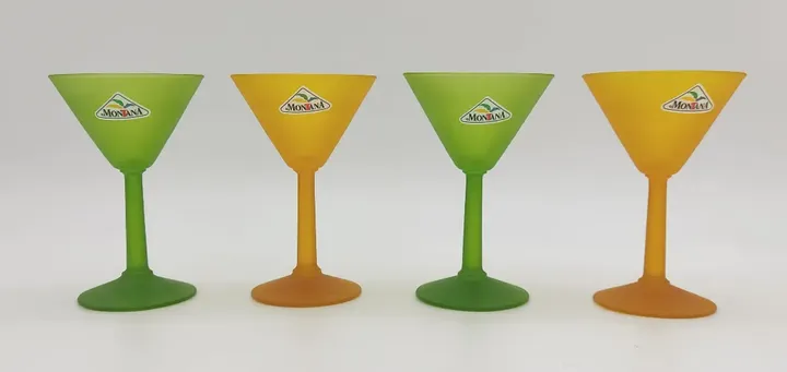 Cocktail Gläser grün/ gelb Set 4tlg.  - Bild 1