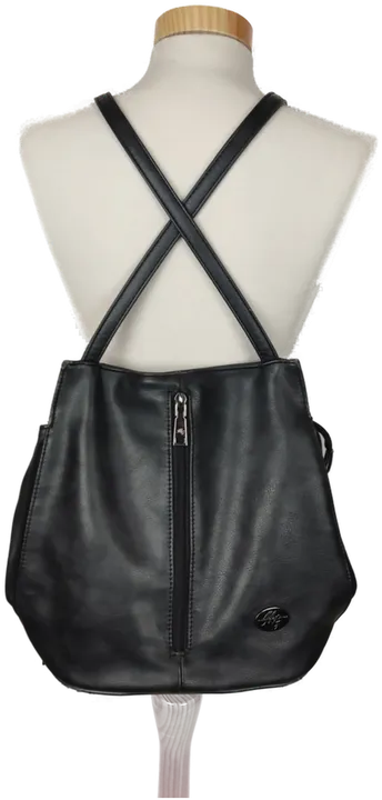 Michael Giss Damen Handtasche Citybag schwarz Made in Italy - Bild 1