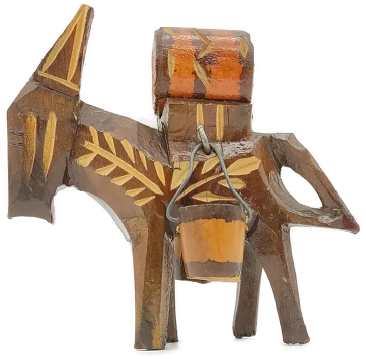 Dekofgur Esel aus Holz braun  - Bild 3