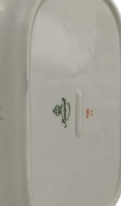 Art Deco Königszelt Porzellan Set „Roter Drache“ – 6 Teile, sehr gut erhalten - Bild 4