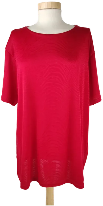 T-Shirt kurzarm mit Rundhalsausschnit, rot, Größe XXL - Bild 4