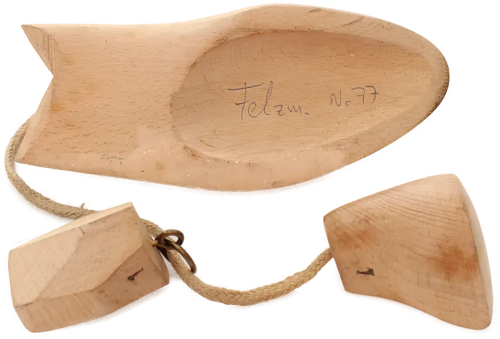 Antiker Holz-Schuhleisten – Maßschuh-Anfertigung – Dekoration Vintage - Bild 2