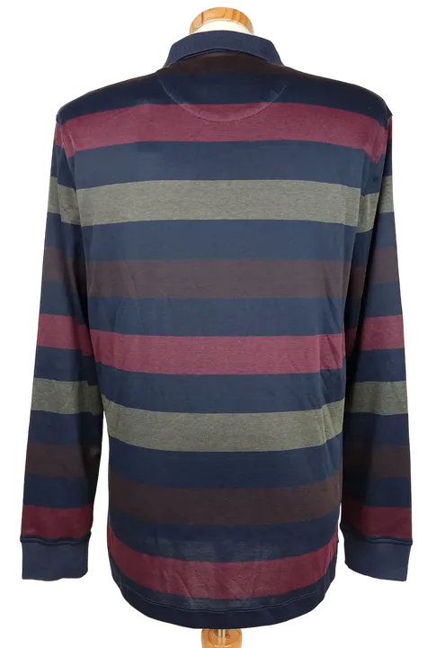 Authentic Style Herren Langarm Polo-Shirt, mehrfarbig - Gr. L  - Bild 2
