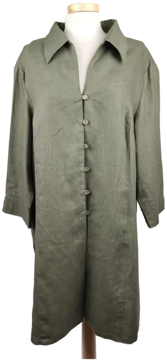 Yoors Damen lang Bluse mit Kragen grün - XXL/44 - Bild 1