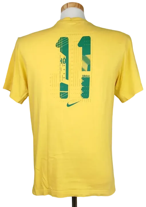 Nike Herren Brasil T-Shirt, gelb - Gr. M - Bild 2
