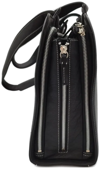 Neuwertige Damenhandtasche aus schwarzem Leder von Piquadro mit Zubehör – Elegant & Vielseitig für jede Saison - Bild 2
