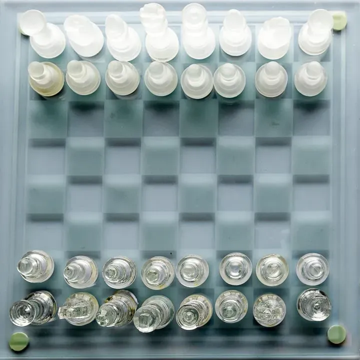 Schach & Dame aus Glas - Bild 3