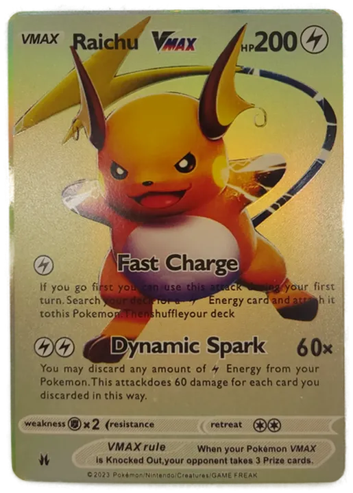 Pokémon Sammelkarte Vmax Raichu Vmax - Bild 1