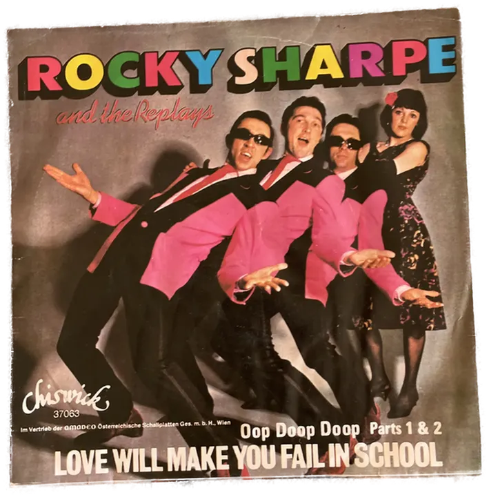 Singles Schallplatte - Rocky Sharpe and the Replays - Love will make you fail in School - Bild 1