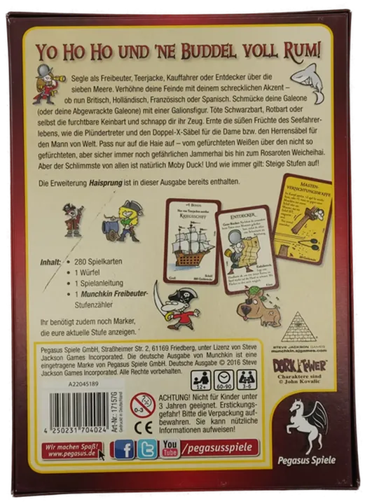 Pegasus Spiele / Munchkin Freibeuter, Basisspiel + Erweiterung  - Bild 2