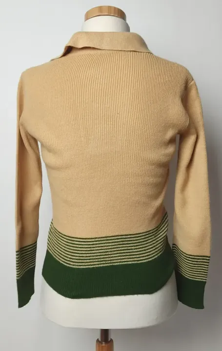 Vintage Kinder Pullover beige/grün - Bild 4