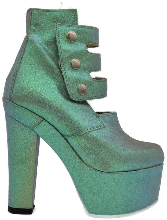 El Dantes Damen Glitter Plateau-Boots - Größe 39 - Bild 4