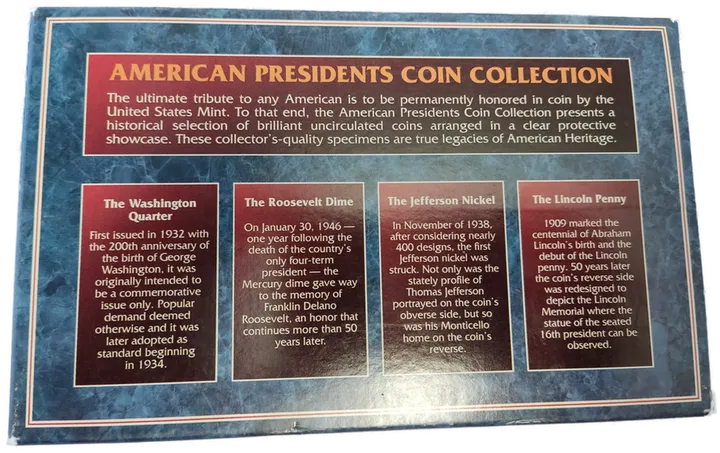 AMERICAN PRESIDENTS COIN COLLECTION - Bild 3