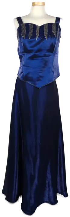 AG Gylem Abendkleid blau  zweiteilig mit Perlenstickerei- XXL/ 44 - Bild 1