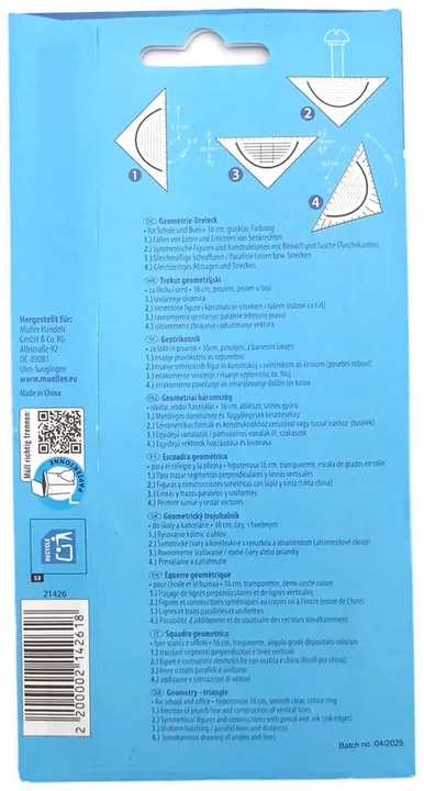 Paperzone Geometrie-Dreieck 16 cm - Bild 2