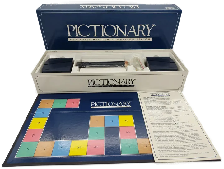 Pictionary - Das Spiel mit dem schnellen Strich - Brettspiel Parker 1993 - Bild 1