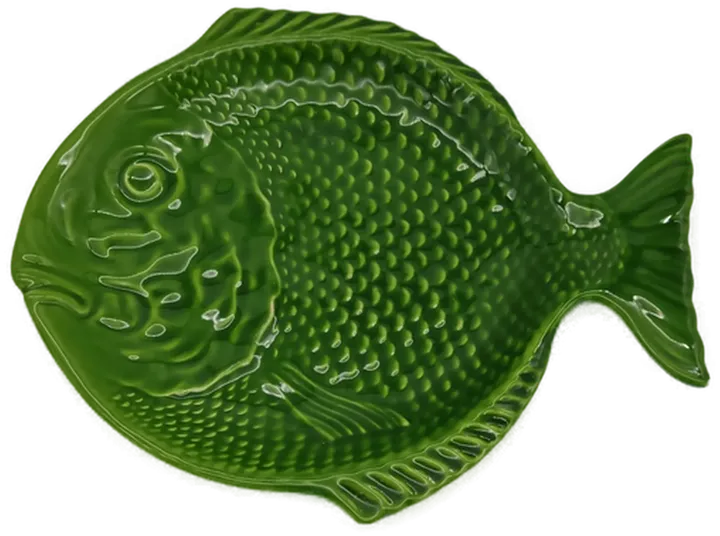 Fisch Teller Grün Made in Italy - Bild 1