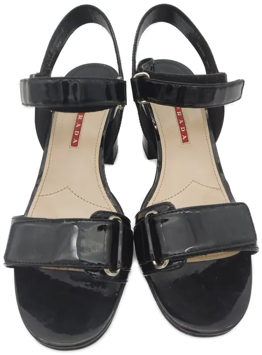 Prada Damen Sandale schwarz Länge: ca. 23 cm, Größe 37 - Bild 3