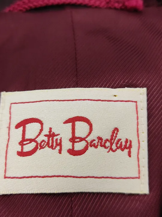 Betty Barclay Damen Samtblazer rot schwarz Gr. 38 vintage - Bild 2