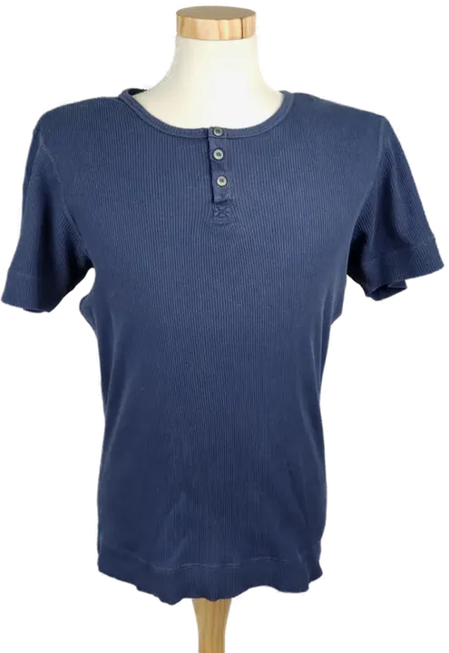 hessnatur Herren T-Shirt blau - L  - Bild 1