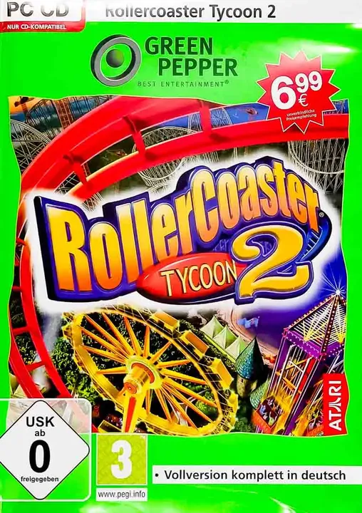 PC Game CD-ROM Rollercoaster Tycoon 2 - Bild 1