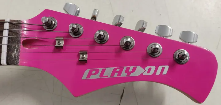 Play on Kinder E-Gitarre Pink Punk mit Tasche  - Bild 3