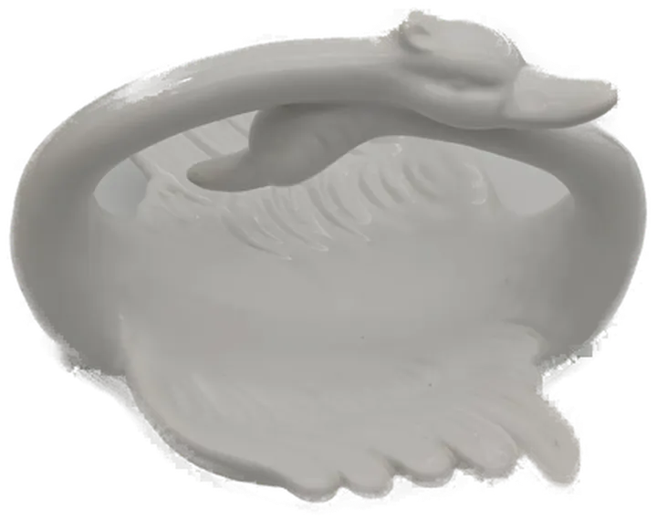 Porzellan-Schwanschale in weiß - Bild 3