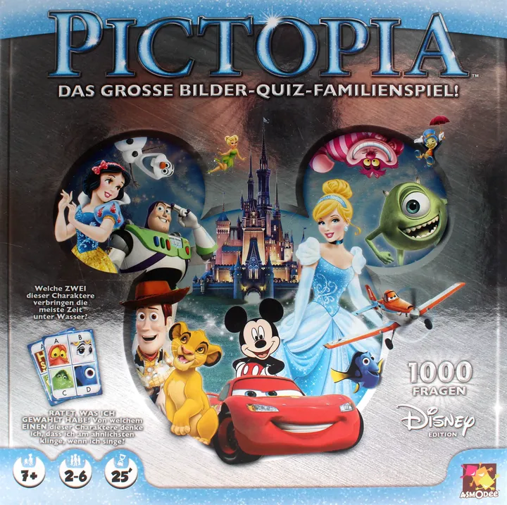Disney Pictopia – Das große Bilder-Quiz-Familienspiel | 1000 Fragen | ab 7 Jahren - Bild 1