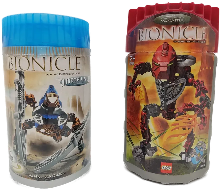 2 x Lego Bionicle - Toa Whenua Hordika VAKAMA & Vahki Zadakh - Bild 4