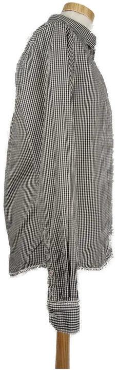 Esprit Herrenhemd schwarz- weiß kariert  langarm- M/48 - Bild 3