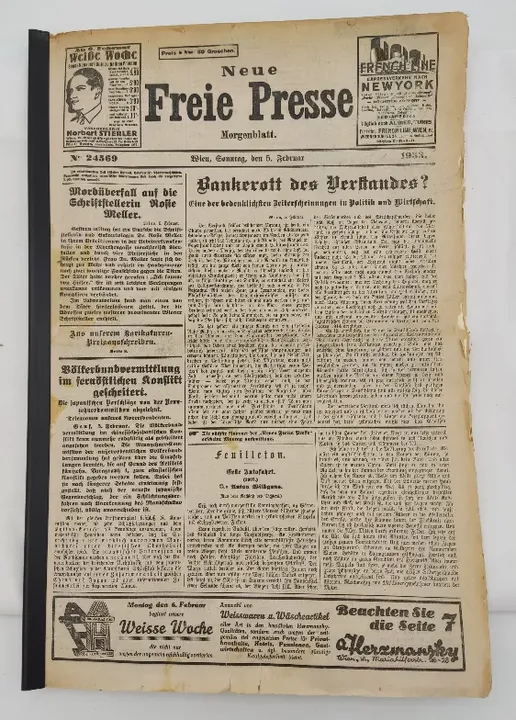 Zeitung - Neue Freie Presse - 5. Februar 1933 - Bild 2