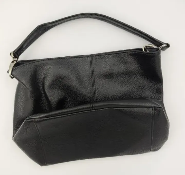 Damen Handtasche in Lederoptik schwarz  - Bild 2