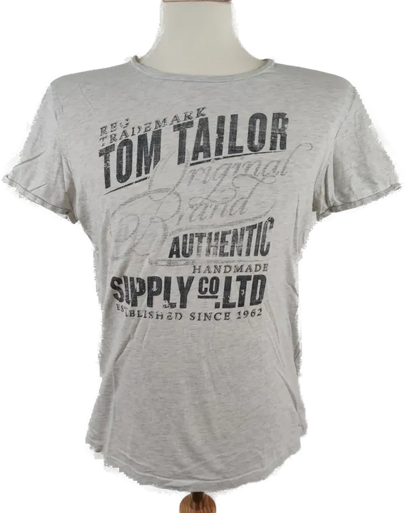 Tom Tailor Herren T-Shirt grau - L  - Bild 1