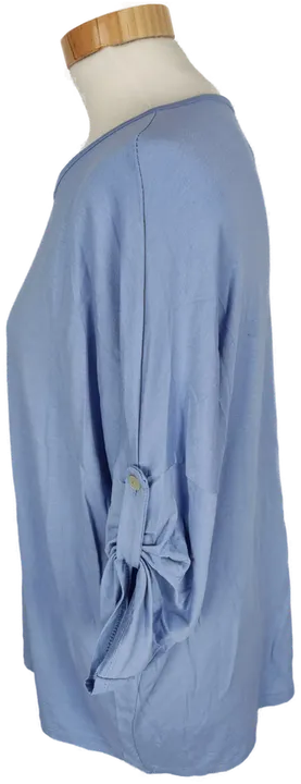 T-Shirt, dreiviertelarm mit Rundhalsausschnitt, hellblau, Größe 44 (geschätzt) - Bild 3