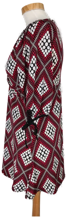 Orsay Damen Longbluse schwarz/weiẞ/rot gemustert - S/36 - Bild 3