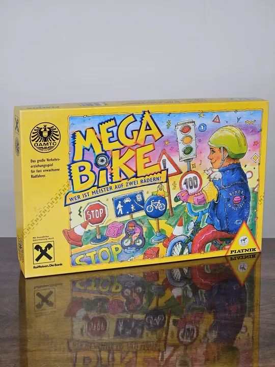 MEGA BIKE - WER IST DER MEISTER AUF ZWEI RÄDERN? - Gesellschaftsspiel - Piatnik  - Bild 1