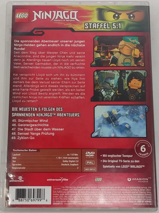 DVD LEGO Ninjago  Staffel 5.1 Folge 45 bis 49 - Bild 3